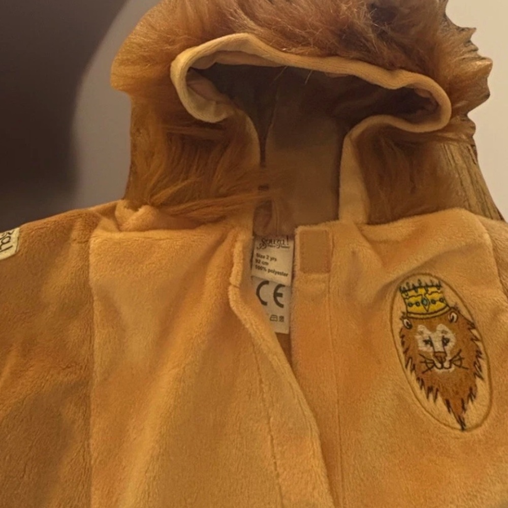 Halloween Lion Costume one piece ! Every part connected. 2T-3T unisex 👍🏻quality